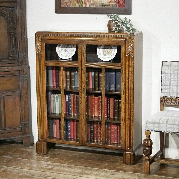 楽天市場】英国イギリスアンティーク家具 ブックケース 書棚本棚