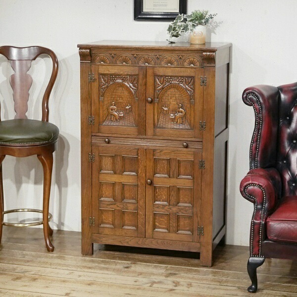 コイズミ　木製アンティーク　キャビネット　アンティーク家具 Knot antiques SHIGURE CABINET / ノットアンティークス シグレ