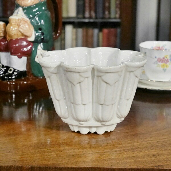 英国イギリス アンティーク SHELLEY社製 ゼリーモールド 1920年代 JELLY MOULD シェリー 陶器製 RITZシリーズ S233｜Ｑ&rsquo;Ｓ　ＡＮＴＩＱＵＥＳ