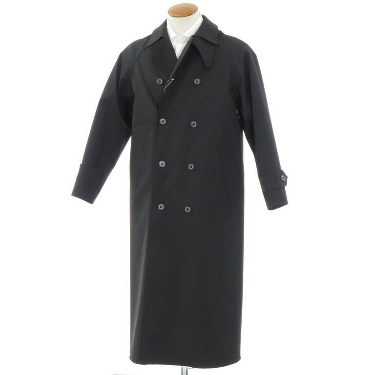 送料無料 新品 中古 マッキントッシュ Mackintosh ハイク Hyke 12apd メンズファッション 中綿ライナー付き ゴム引きコットン トレンチコート ハイク ブラック ブラック サイズ2 Blk A W 状態ランクa メンズ 12apd