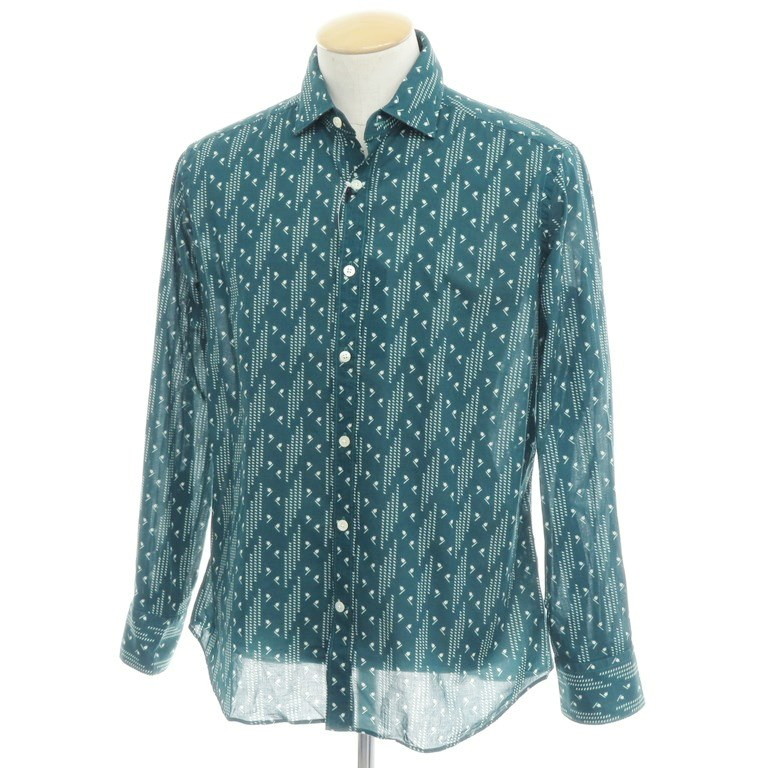 新品 バグッタ Bagutta コットン セミワイドカラーシャツ グリーン オフオフホワイト サイズs Grn S S A W 状態ランクn メンズ 2110bpd Fitzfishponds Com