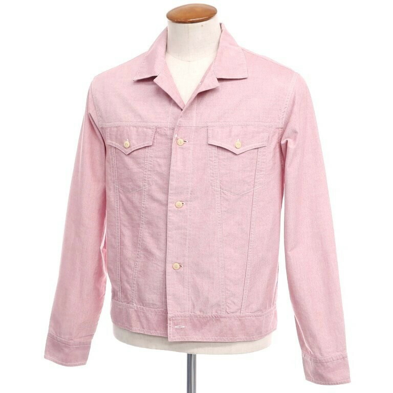 楽天1位 新品 バグッタ Bagutta The Shacket オックスフォードコットン Gジャン ピンク サイズ40 Pnk S S 状態ランクn メンズ 105 人気特価激安 Www Rvworkshop Com