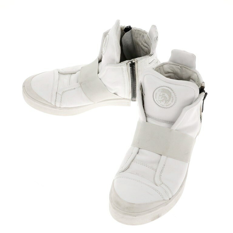 中古 ディーゼル Diesel 皮革 ノリノリ小間絵 スニーカー 白み 号数27 Wht S S A W 相貌階級c メンズ 中古 Diesel ディーゼル スニーカー 27 ホワイト Klubwino Pl