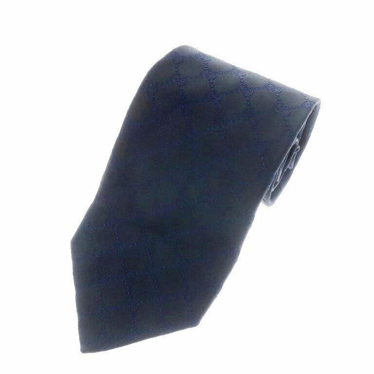 中古 グッチ Gucci 三つ時代 Gg賦性 地絹 ネクタイ 濃紺 青碧 Nvy S S A W 状態評定b メンズ 中古 Gucci グッチ 糾す柄ネクタイ ネイビー ブルー Gpcsystems Ae
