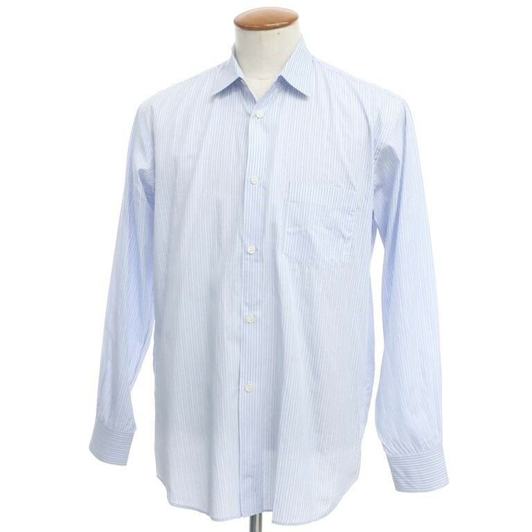 中古 コムデギャルソン シャツ Comme Des Garcons Shirt Forever コットン ストライプ シャツ ブルー ホワイト サイズm Blu S S A W 状態ランクc メンズ Oswegocountybusiness Com