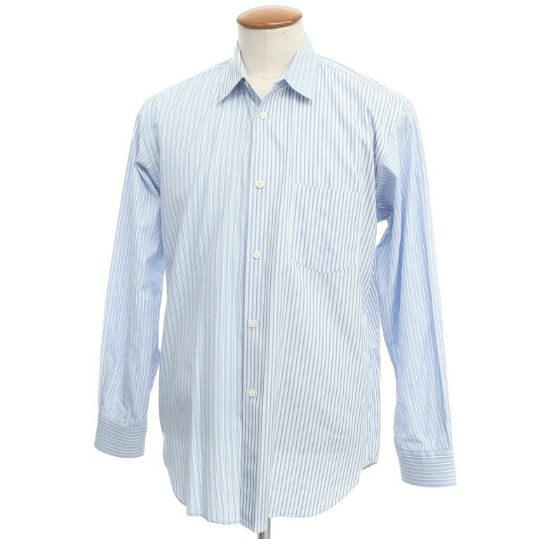 中古 コムデギャルソン シャツ Comme Des Garcons Shirt コットン ストライプ シャツ ホワイト ブルー サイズm Blu S S A W 状態ランクc メンズ Sgcc Bm