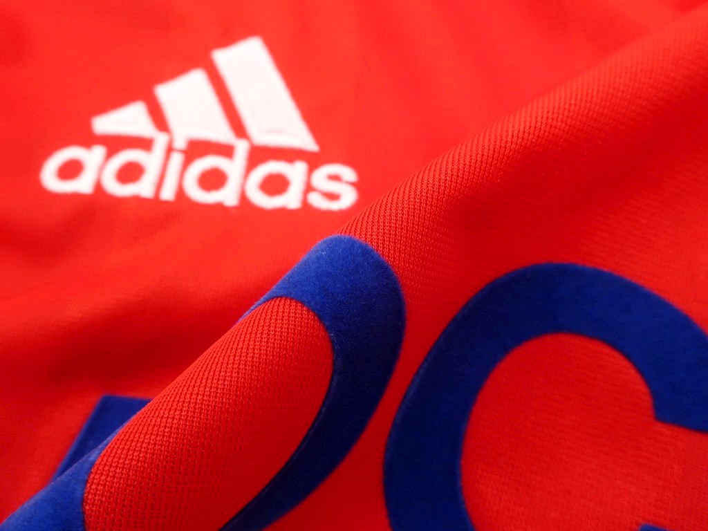 中古 未消費 ゴーシャラブチンスキー Gosha Rubchinskiy Adidas協同 ポリエステル 半袖 ユニホーム プルオーバー 朱塗 青味 白さ 号数0 M Red S S シチュエーション位置付s メンズ Orbisresearch Com