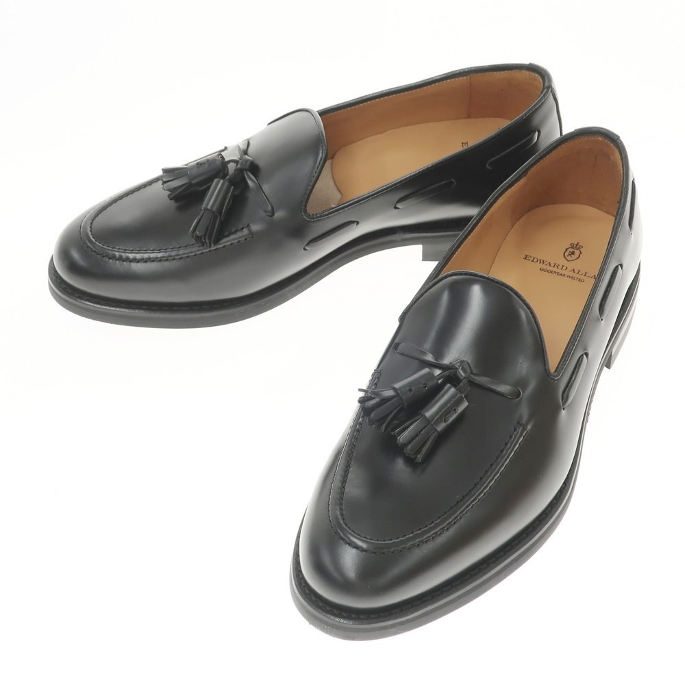 【楽天市場】【中古】【未使用】エドワードアレン EDWARD ALLAN レザー タッセルローファー ブラック【サイズ42】【BLK】【S/S
