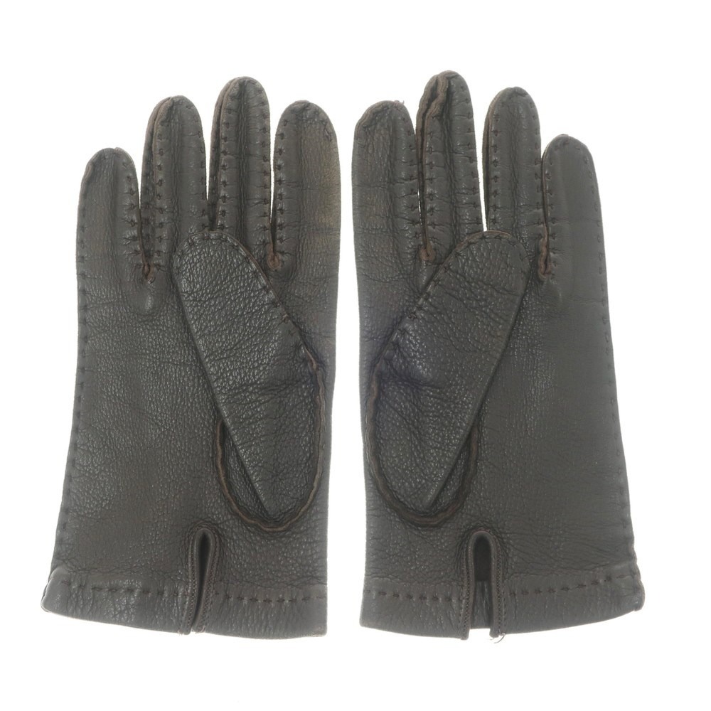 【中古】メローラMEROLAレザーグローブ手袋ダークブラウン【サイズ72/1】【BRW】【A/W】【状態ランクC】【メンズ】【769898】