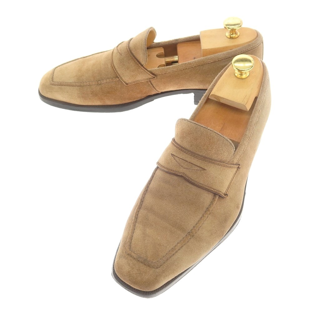 【楽天市場】【中古】ペロン エ ペロン PERON & PERON sovereign別注 スエード コインローファー ベージュ【サイズ40