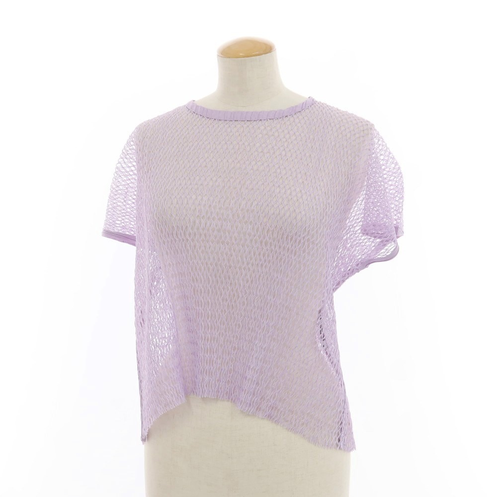 【中古】イッセイミヤケ ISSEY MIYAKE 2024年春夏 メッシュカットソー ラベンダー【大きさ書きあらわすなし（L位）】【PUP】【S/S】【物質の状態位置づけるA】【レディース】【759276】
