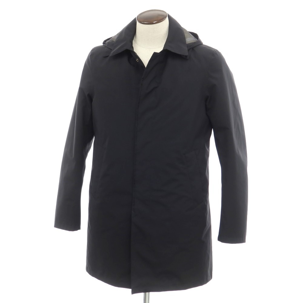 【楽天市場】【中古】ヘルノ Herno Laminar GORE-TEX ナイロン ダウンライナー付き フーデッドコート ブラック【サイズ48 ...