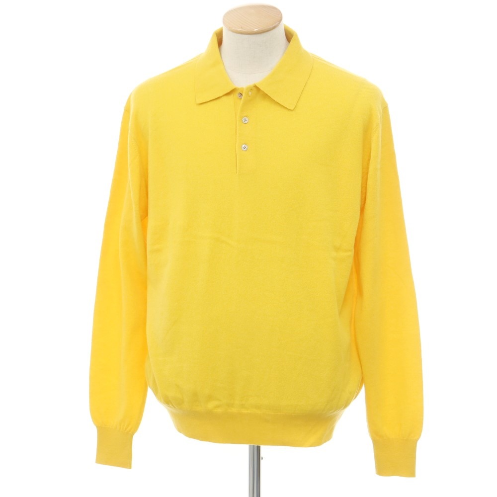 【中古】【未使用】ウェルノード walenode カシミヤ 長袖 ポロニット イエロー【サイズ1】【YEL】【A/W】【状態ランクS】【メンズ】【758985】[EPD]｜リタリオリブロ