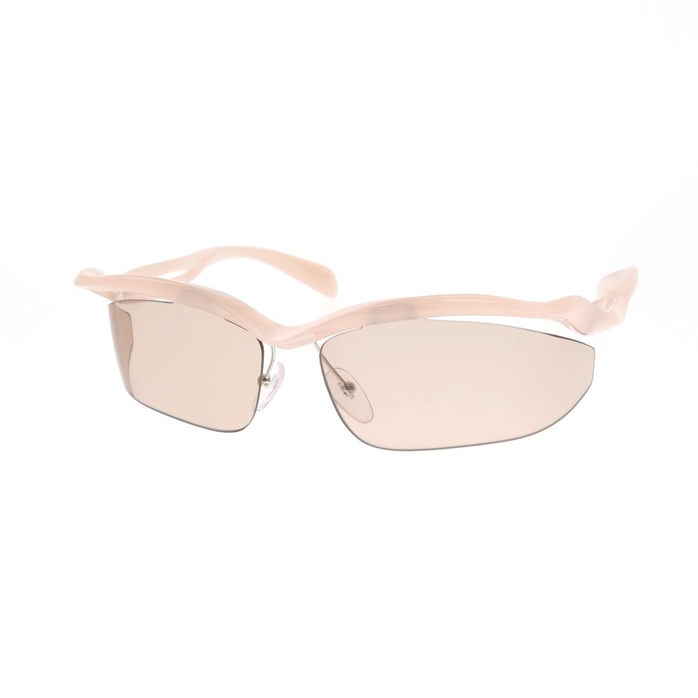 PRADA/プラダ/オーバルフレームアセテートサングラス Prada Eyewear プラダ シンボル オーバルサングラス | ブラック