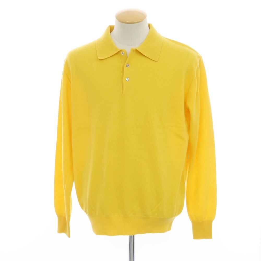 【中古】【未使用】ウェルノード walenode カシミヤ 長袖 ポロニット イエロー【サイズサイズ0】【YEL】【A/W】【状態ランクS】【メンズ】【758981】[EPD]｜リタリオリブロ