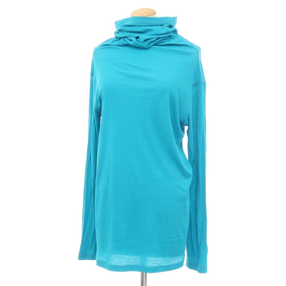 【中古】イッセイミヤケ ISSEY MIYAKE 2024年秋冬 COTTON AIRY JERSEY TOP カットソー ターコイズ【サイズ表記なし（Ｌ位）】【BLU】【S/S/A/W】【状態ランクB】【レディース】【758783】[DPD]