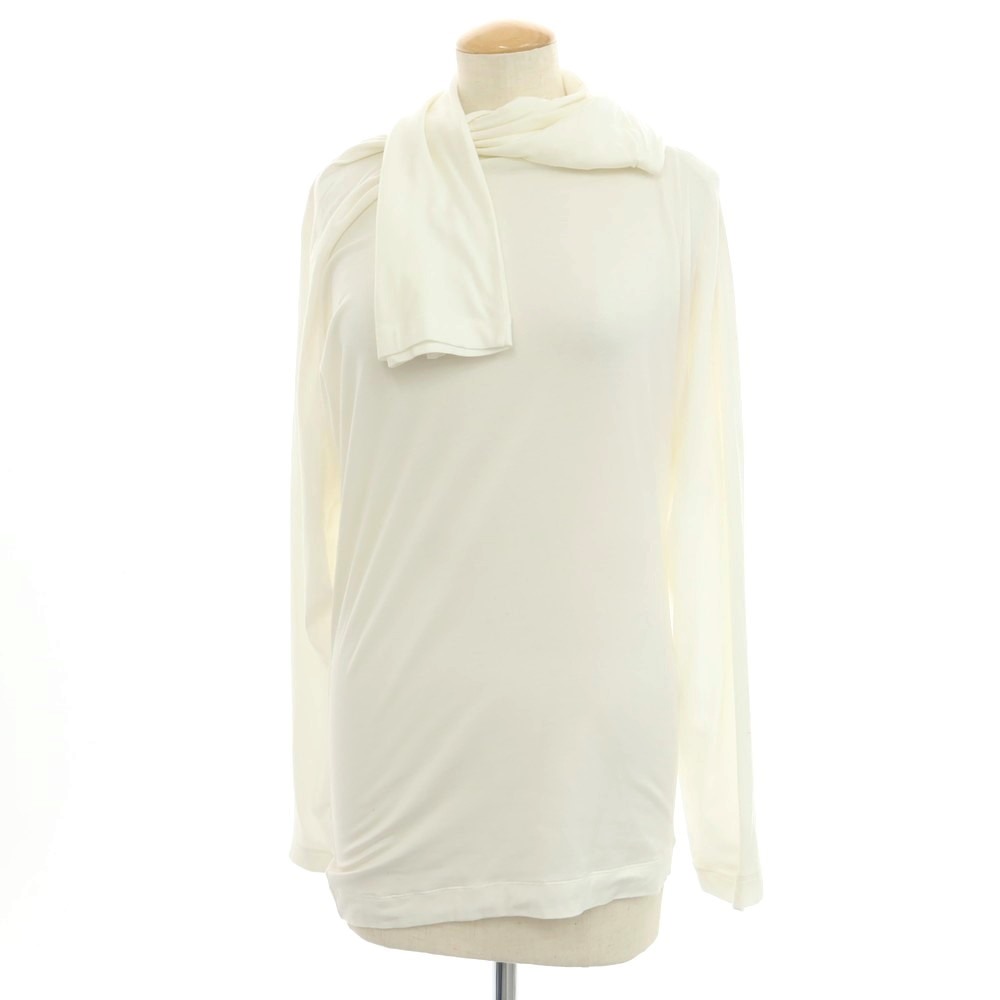 【中古】イッセイミヤケ ISSEY MIYAKE 2024年秋冬 WIND SMOOTH JERSEY TOP カットソー ホワイト【サイズ表記なし（L位）】【WHT】【S/S/A/W】【状態ランクB】【レディース】【749880】[DPD]