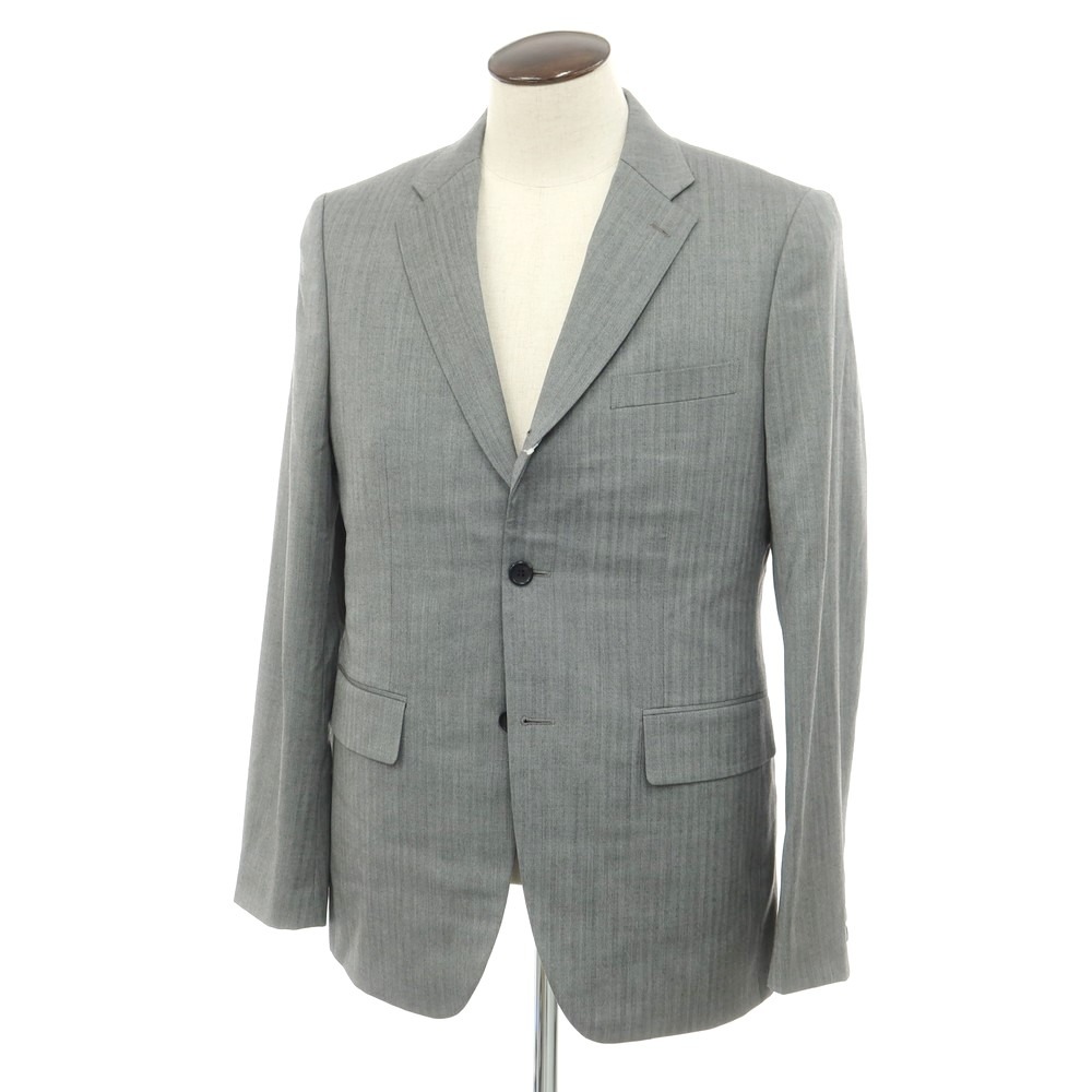 【中古】コムデギャルソン オムドゥ COMME des GARCONS HOMME DEUX 2023年秋冬 ウール テーラードジャケット ライトグレー【サイズL】【GRY】【A/W】【状態ランクA】【メンズ】【749868】[EPD]