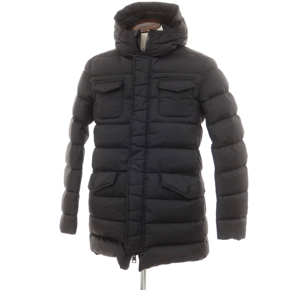 【楽天市場】【中古】【未使用】ヘルノ Herno ナイロン フーデッド ダウンコート ブラック【サイズ50】【BLK】【A/W】【状態ランクS ...