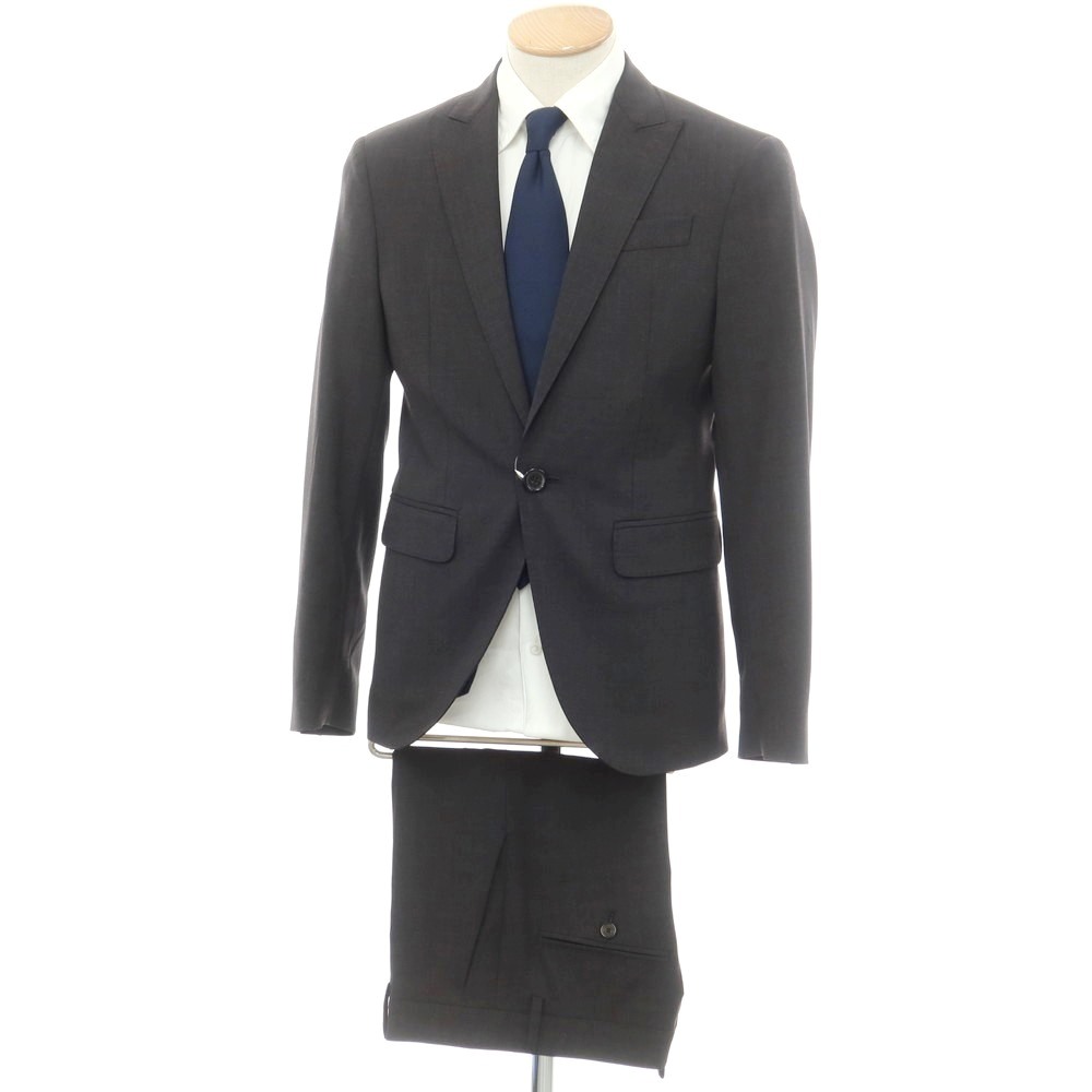 【新品】ディースクエアード DSQUARED2 ストレッチウール 1Bスーツ ダークグレー【サイズ42】【GRY】【S/S/A/W】【状態ランクN】【メンズ】【749588】