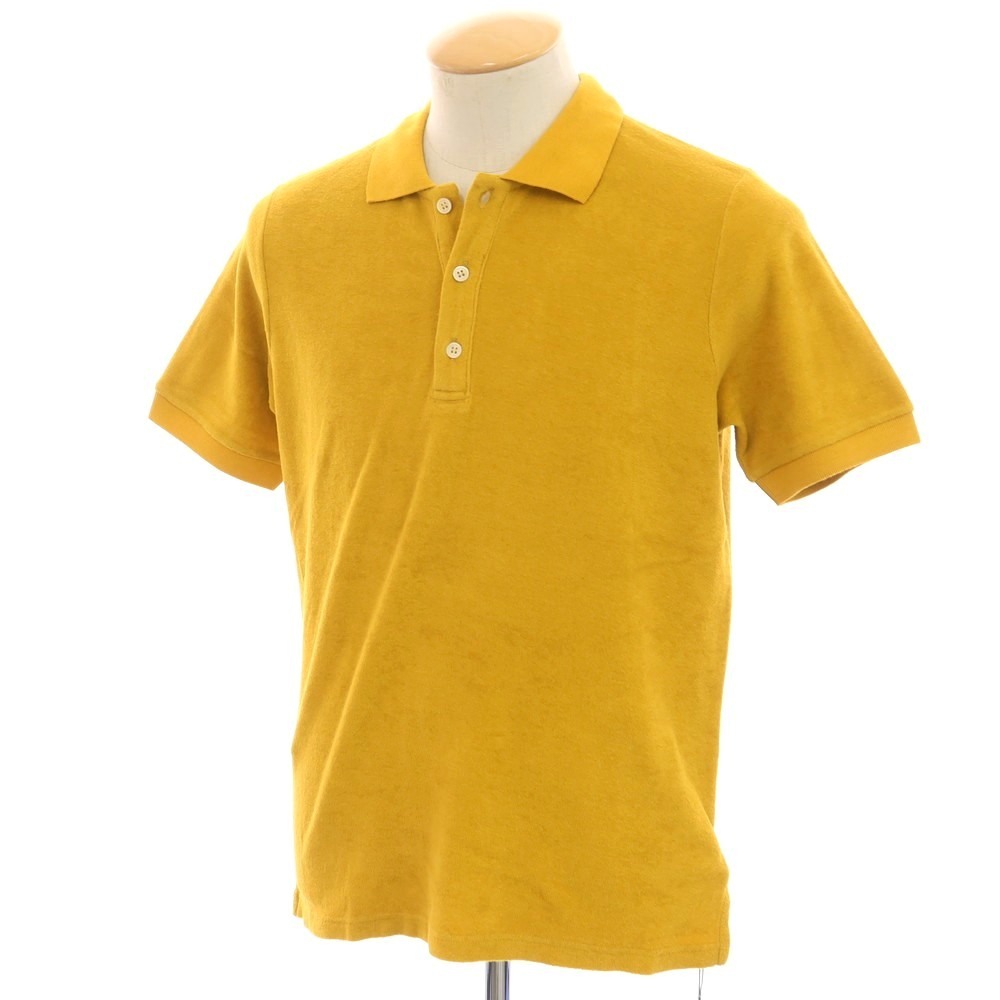 【新品】ザノーネ ZANONE コットン パイル 半袖ポロシャツ マスタードイエロー【サイズ44】【YEL】【S/S】【状態ランクN】【メンズ】【749577】[DPD]