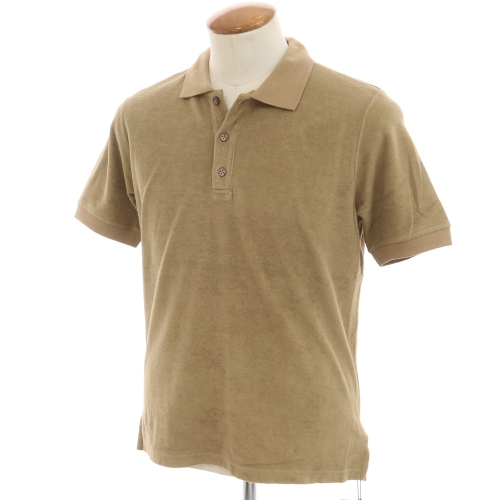 【新品】ザノーネ ZANONE コットン パイル 半袖ポロシャツ オーカー【サイズ46】【BRW】【S/S】【状態ランクN】【メンズ】【749569】[DPD]