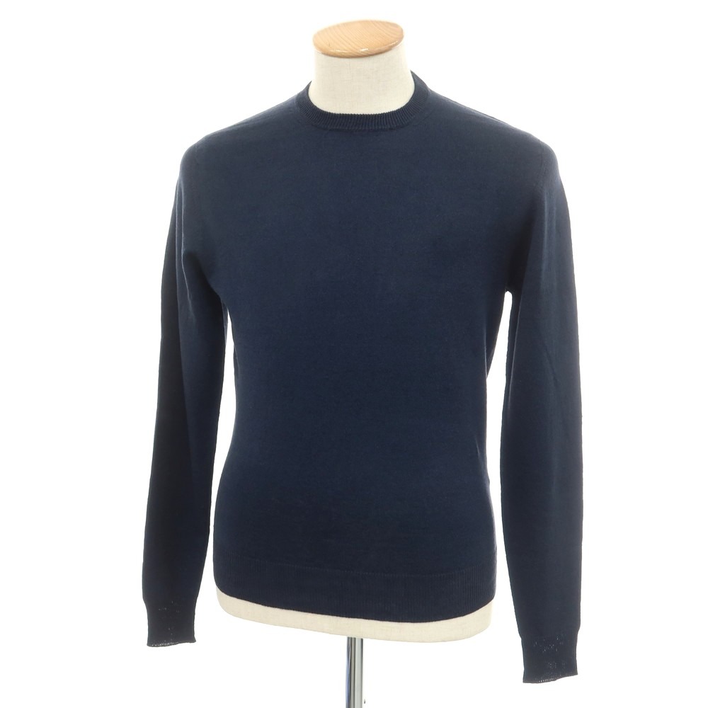 【新品】ドルモア DRUMOHR リネンポリエステル クルーネック プルオーバーニット ネイビー【サイズ42】【NVY】【S/S】【状態ランクN】【メンズ】【749485】[CPD] 11,483円