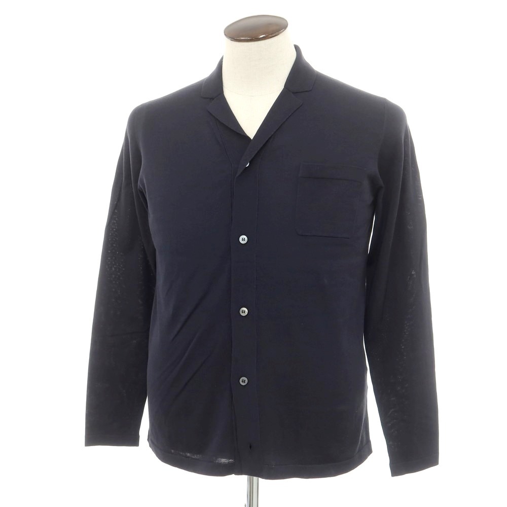 【新品】ドルモア DRUMOHR ハイゲージコットンニット カーディガン ダークネイビー【サイズ48】【NVY】【S/S】【状態ランクN】【メンズ】【749485】[CPD] 13,043円