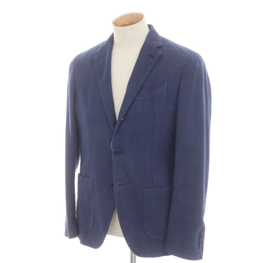 【中古】アルテア Altea コットンラミー カジュアルジャケット ネイビー【サイズ46】【NVY】【S/S】【状態ランクB】【メンズ】【749484】