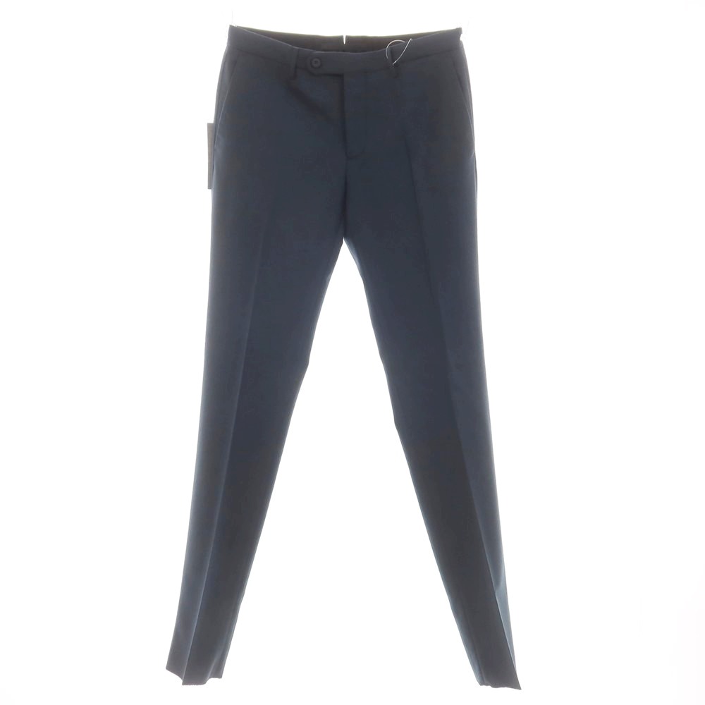 【新品】インコテックス スローウェア INCOTEX SLOWEAR 35型 TEKNOSARTORIAL ストレッチウールポリエステル ドレススラックスパンツ グリーンネイビー（79）【サイズ44】【NVY】【S/S/A/W】【状態ランクN】【メンズ】【749470】[CPD]