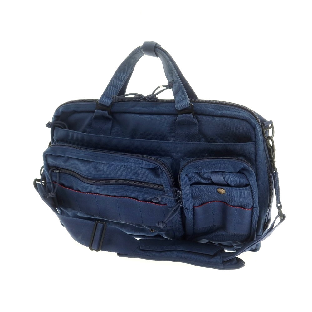 BEAMS+ & BRIEFING メッセンジャーバッグ エアフォースブルー BRIEFING(ブリーフィング) AIR FORCE BLUE LINE MESSENGER BAG