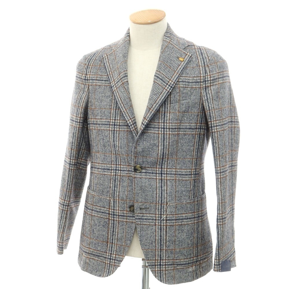 【新品】サルトリア ラトーレ SARTORIA LATORRE ウールアルパカ チェック テーラードジャケット ネイビーxホワイト【サイズ44】【NVY】【A/W】【状態ランクN】【メンズ】【749395】[EPD] 20,750円