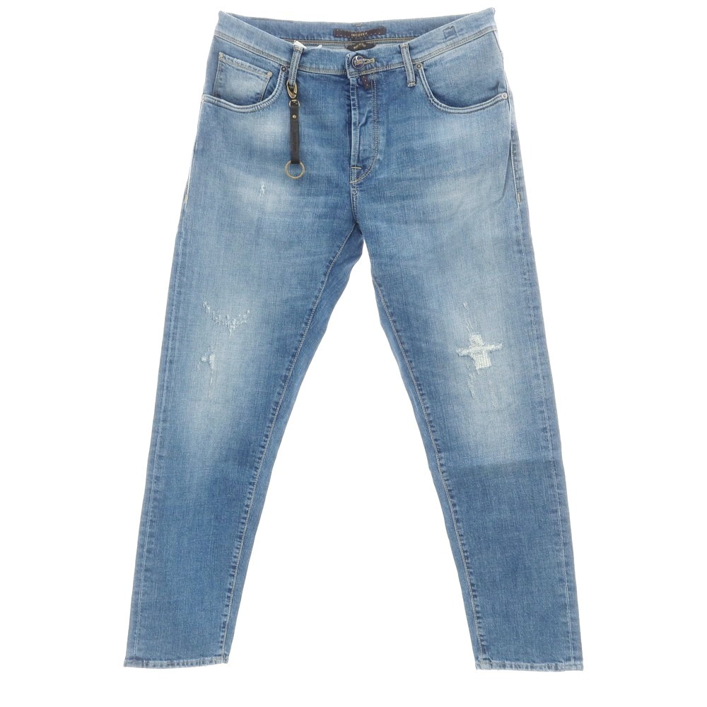 【新品アウトレット】インコテックス ブルーディヴィジョン INCOTEX BLUE DIVISION Tapered デニムパンツ ブルー【サイズ33】【BLU】【S/S/A/W】【状態ランクN-】【メンズ】【749374】[BPD]