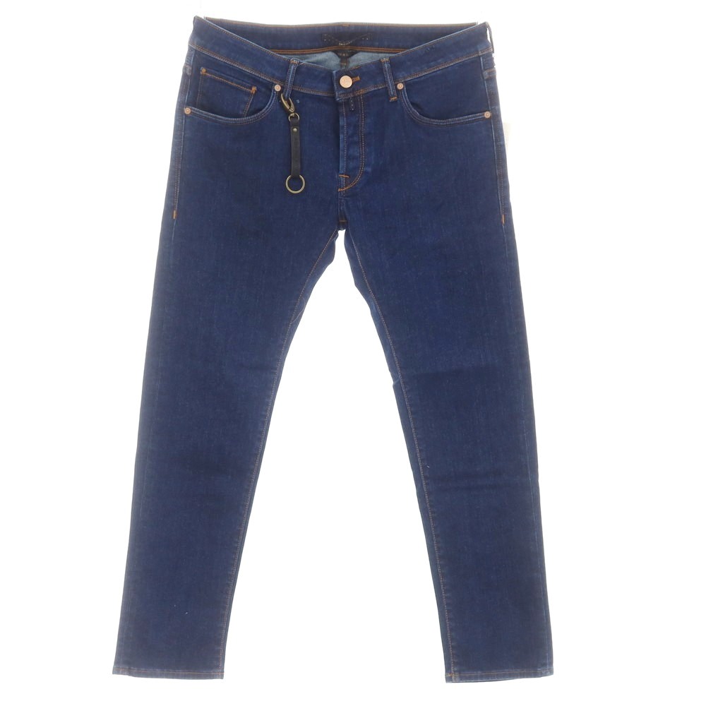 【新品アウトレット】インコテックス ブルーディヴィジョン INCOTEX BLUE DIVISION Slim デニムパンツ ジーンズ ネイビー【サイズ33】【NVY】【S/S/A/W】【状態ランクN-】【メンズ】【749370】[BPD]