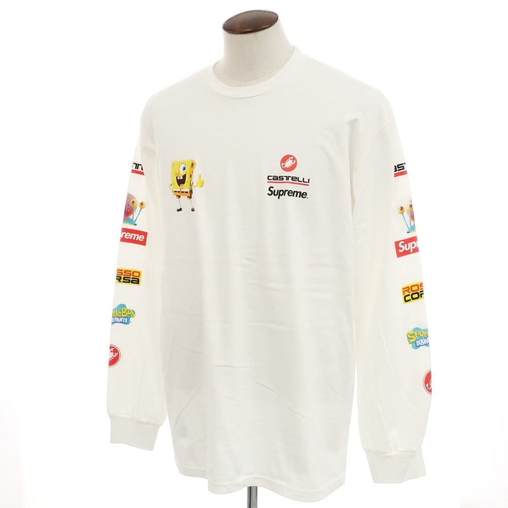 トップス Supreme SpongeBob L/S Tee WHITE トップス Supreme SpongeBob L/S Tee White L Supreme SpongeBob