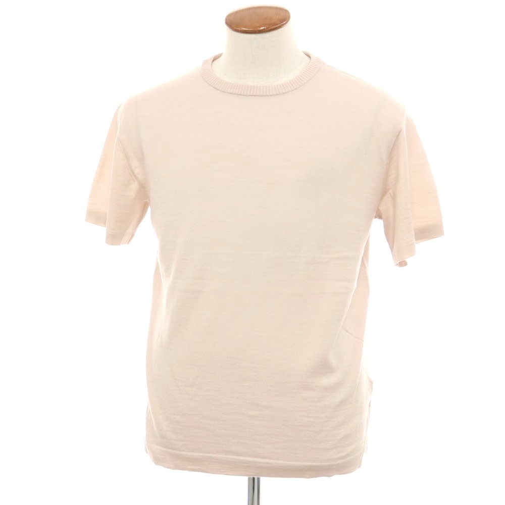 【新品】ヴィルーム V::loom ウール クルーネック 半袖 プルオーバーニット ダルピンク【サイズM】【PNK】【S/S】【状態ランクN】【メンズ】【749294】[APD]