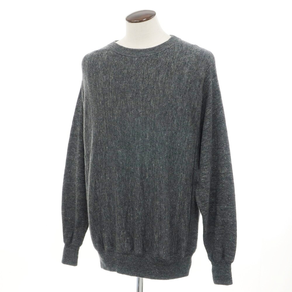 【中古】【未使用】ヴィルーム V::loom リネン クルーネック プルオーバーニット チャコールグレー【サイズL (紙タグ表記)】【GRY】【S/S】【状態ランクS】【メンズ】【749285】[BPD]