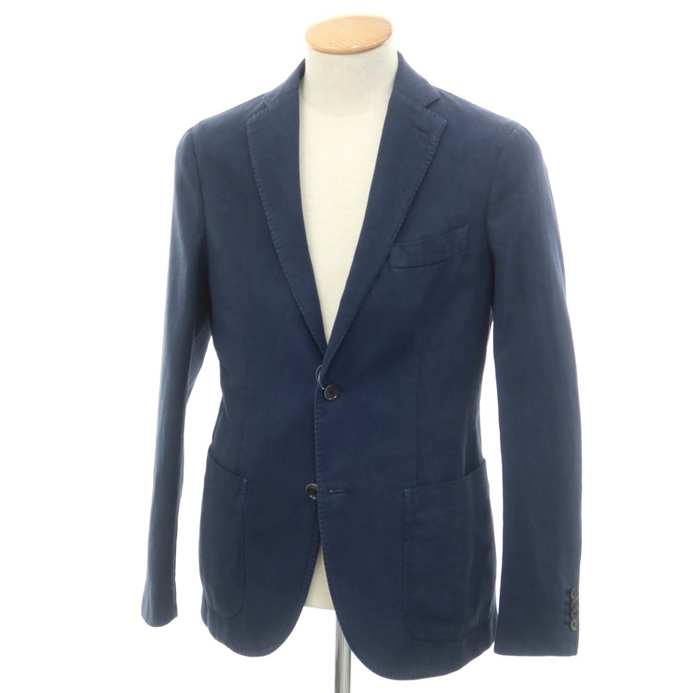 【新品】モンテドーロ Montedoro コットンリネン カジュアルジャケット ウォッシュネイビー【サイズ44】【NVY】【S/S】【状態ランクN】【メンズ】【749284】[APD]