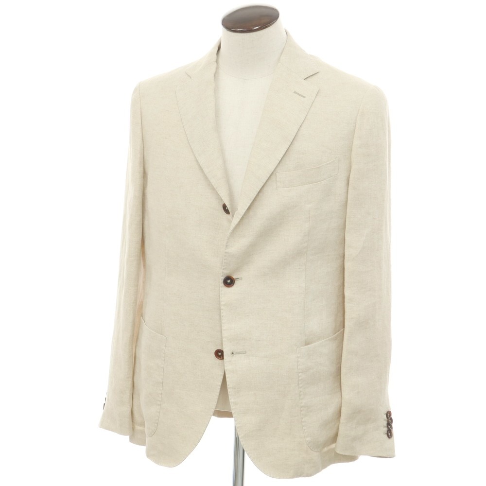 【新品】モンテドーロ Montedoro リネン カジュアルジャケット ベージュ【サイズ50】【BEI】【S/S】【状態ランクN】【メンズ】【749284】[APD]