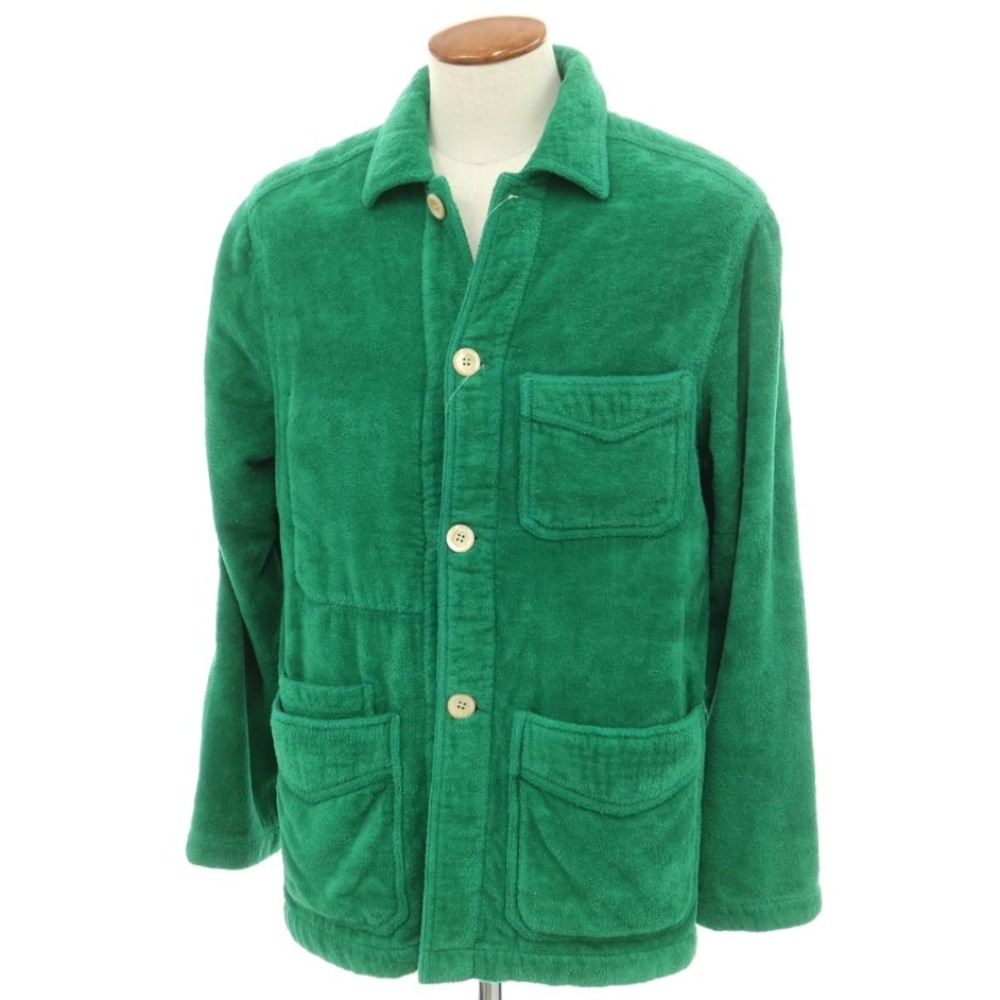 【新品アウトレット】ドレイクス DRAKES コットンポリエステル系 パイル カバーオール グリーン【サイズ38】【GRN】【S/S】【状態ランクN-】【メンズ】【749284】[APD]