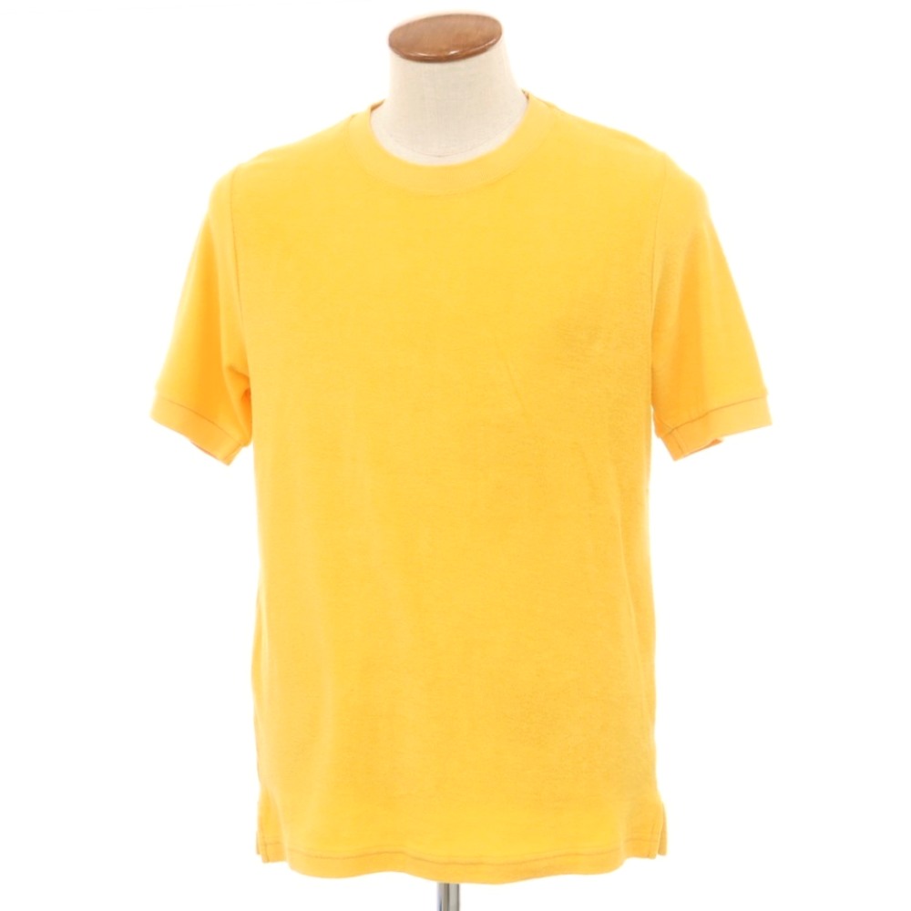 【SALE10%OFF/返品不可】【新品】ザノーネ ZANONE 綿織物 パイル 労働者の一団のど首 半袖 半袖Ｔシャツ オレンジ色黄色【大きさ46】【YEL】【S/S】【物質の状態位置づけるN】【メンズ】【749284】[BPD]
