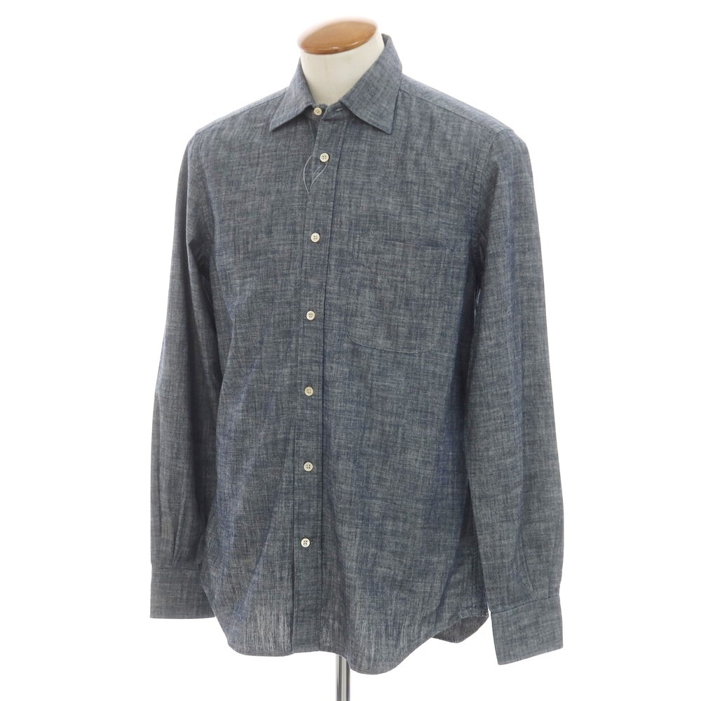 【新品】グランシャツ Glanshirt コットン カジュアルシャツ ネイビー【サイズ40】【NVY】【S/S/A/W】【状態ランクN】【メンズ】【749283】[CPD] 7,568円
