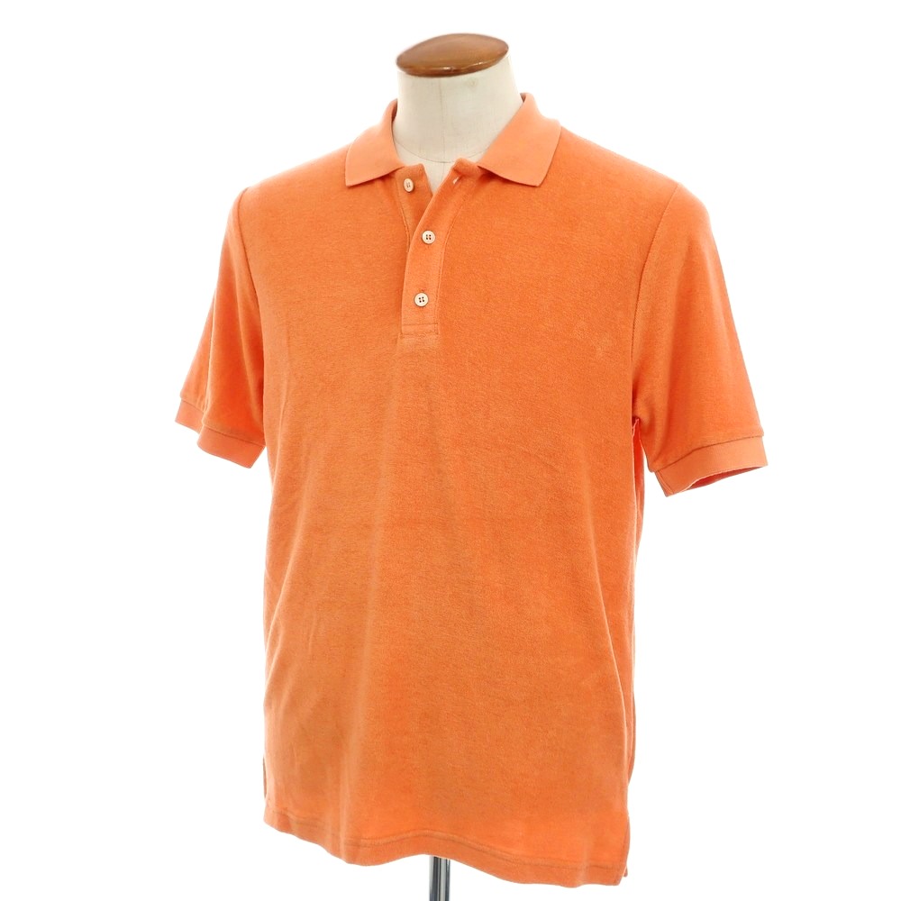 【新品】ザノーネ ZANONE コットン パイル 半袖ポロシャツ オレンジ【サイズ46】【ORG】【S/S】【状態ランクN】【メンズ】【749282】[BPD]