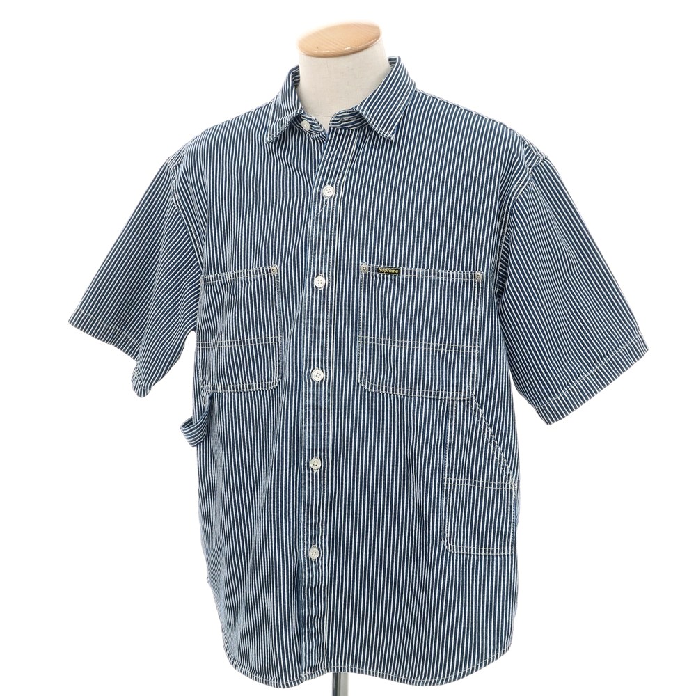 Supreme シュプリーム シャツ サイズ:S / 25SS ヒッコリー ルーズフィット ペインター デニム 半袖 シャツ (Loose Fit S/S Denim Painter Shirt) / インディゴ ホワイト(Stripe) / トップス カジュアルシャツ【メンズ】【K4515】 楽天市場】Supreme シュプリーム シャツ サイズ:S / 25SS ヒッコリー