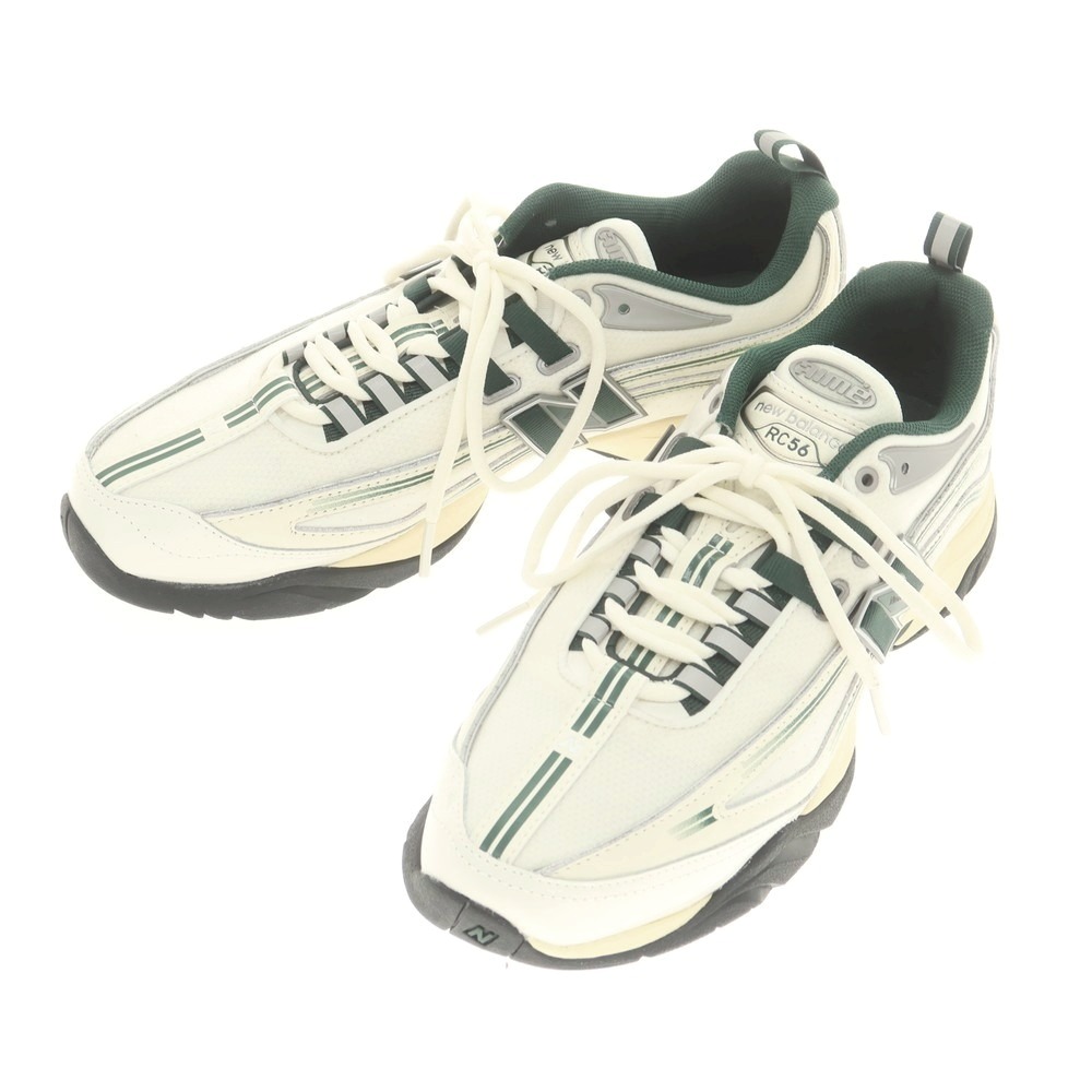 【中古】エメ レオン ドレ Aime Leon Dore × NEW BALANCE RC56 スニーカー オフホワイトxグリーン【サイズ27cm】【WHT】【S/S/A/W】【状態ランクA】【メンズ】【749280】[CPD]