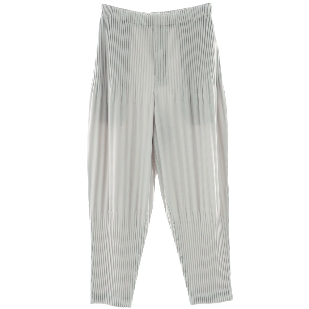 【中古】オム プリッセ イッセイミヤケ HOMME PLISSE ISSEY MIYAKE ポリエステル プリーツ イージーパンツ ライトグレー【サイズ1】【GRY】【S/S】【状態ランクA】【メンズ】【749277】[BPD]