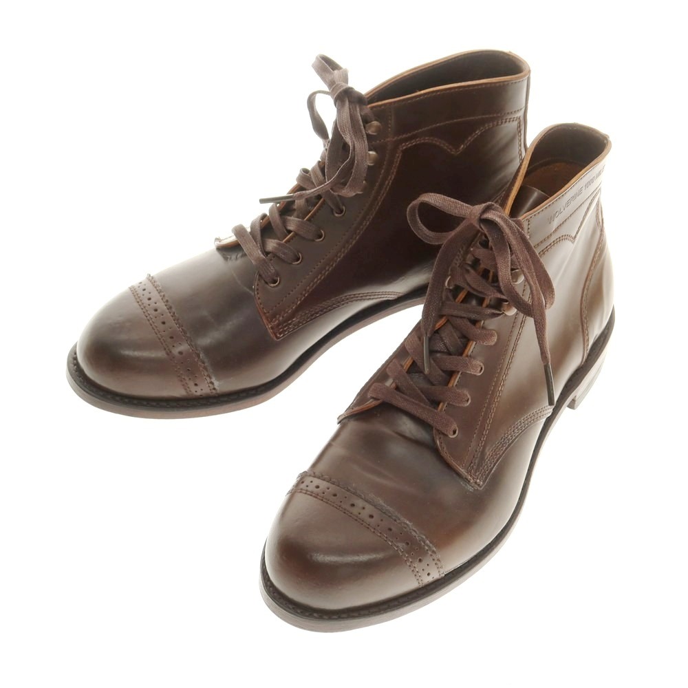 【中古】ウルヴァリン WOLVERINE 1000MILE シェルコードバン ブーツ ブラウン（マホガニー）【サイズ9D】【BRW】【S/S/A/W】【状態ランクA】【メンズ】【749275】[CPD]｜リタリオリブロ