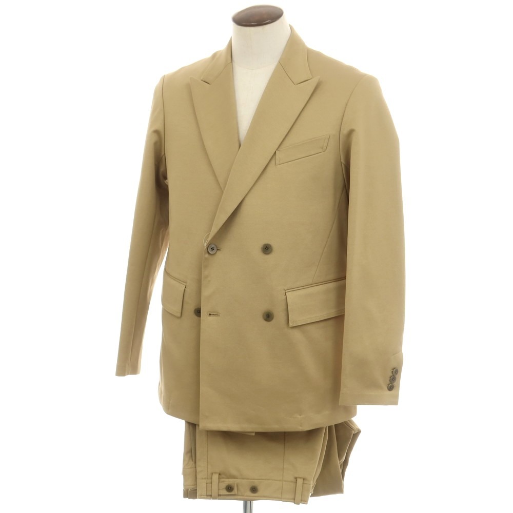 【中古】グッド ピープル グッド ステッチング グッド プロダクト GOOD PEOPLE GOOD STITCHING GOOD PRODUCT 2025年春夏 コットン セットアップ ダブルスーツ カーキベージュ系【サイズ表記なし（L位）】【BEI】【S/S】【状態ランクB】【メンズ】【749275】[BPD]