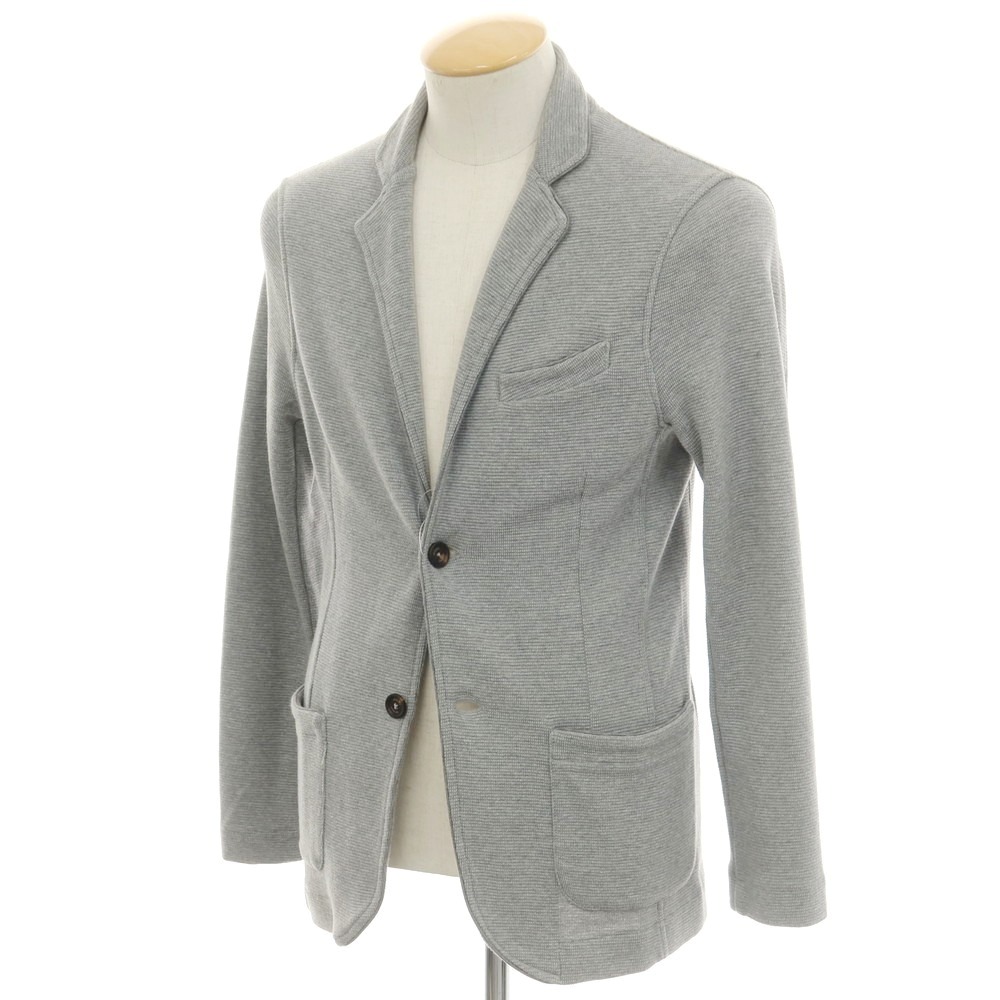 【中古】イレブンティ eleventy コットン ニットジャケット グレー【サイズXS】【GRY】【S/S】【状態ランクB】【メンズ】【749273】[BPD]
