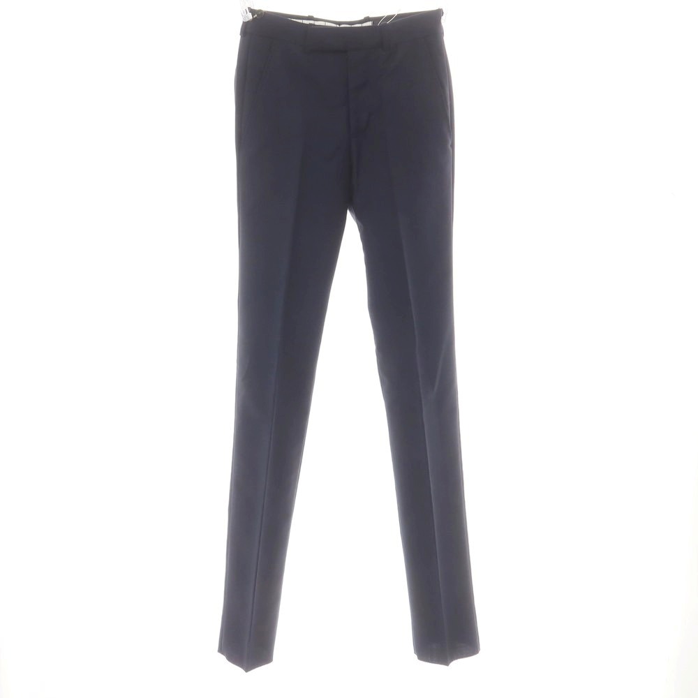【中古】【未使用】アレキサンダーマックイーン Alexander McQueen ウールモヘヤ ドレススラックスパンツ ネイビー【サイズ44】【NVY】【S/S/A/W】【状態ランクS】【メンズ】【749270】[EPD]｜リタリオリブロ